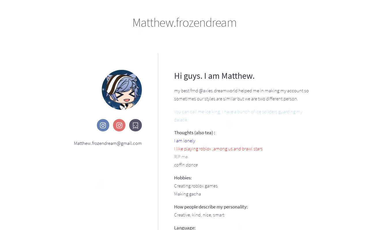 Hi guys. I am Matthew.
